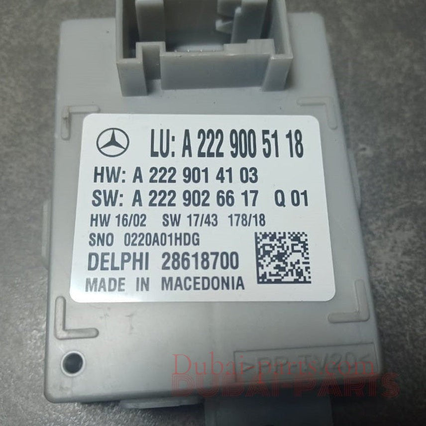 Mercedes Benz W222 Interior Ambient Light Lamp Control Module Unit A222 9005118