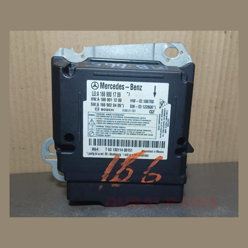2013-2016 Mercedes-Benz W166 ML350 GL450 GLE Air SRS bag Control Module A166 9001709 OEM