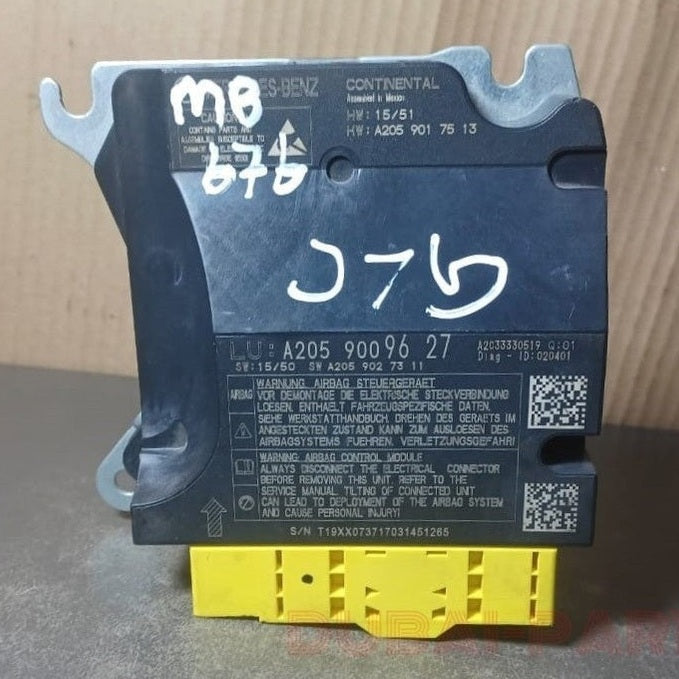 2014-2020 Mercedes-Benz C-Class W205 Air SRS bag Control Module A205 9009627 OEM