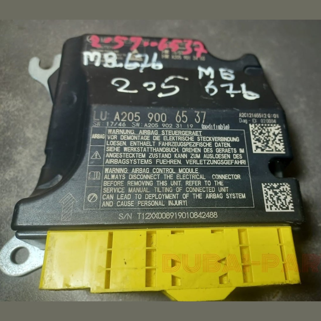 2015-2020 Mercedes-Benz C-Class W205 Air SRS bag Control Module A205 9006537 OEM