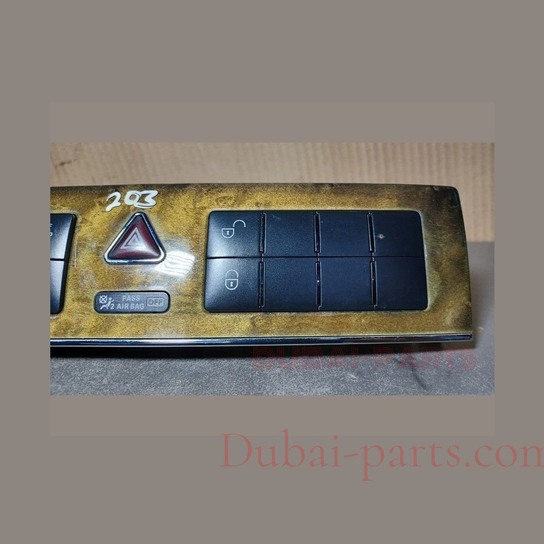 2005-2007 MERCEDES-BENZ C-CLASS W203 HAZARD HEATED UNLOCK CONTROL SWITCH TRIM A203 8702510 OEM