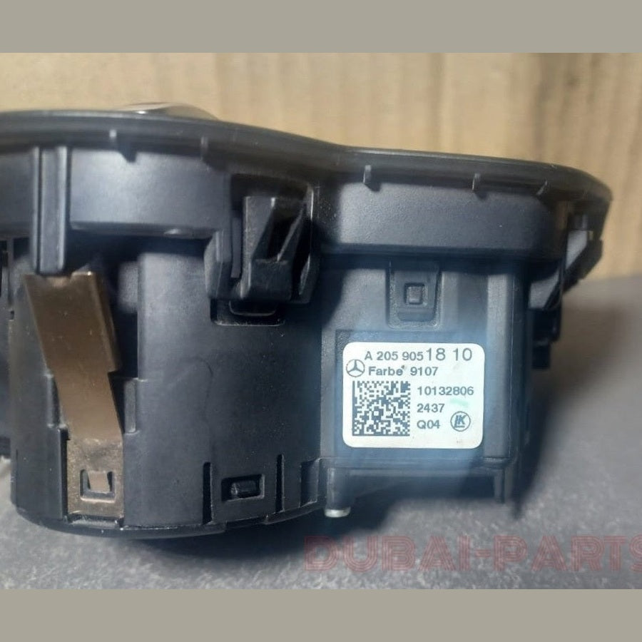 2015–2020 Mercedes-Benz C-Klasse W205 C300 Lichtschalter Schwarz A205 9051810 OEM