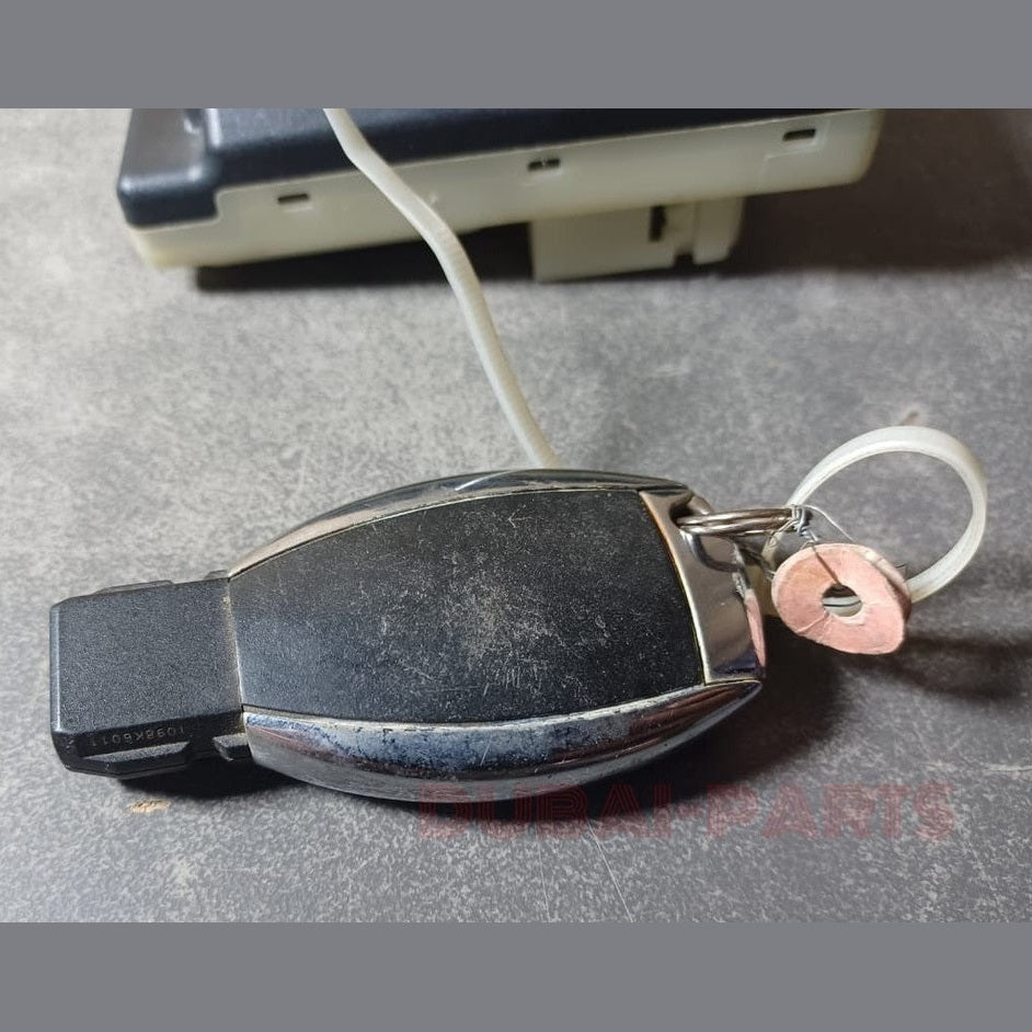 17-20 MERCEDES S400 W222 IGNITION START STOP SWITCH MODULE BUTTON WITH KEY A222 9003412 OEM