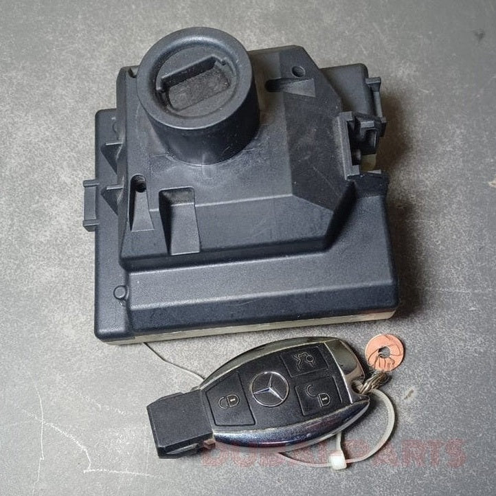 17-20 MERCEDES S400 W222 IGNITION START STOP SWITCH MODULE BUTTON WITH KEY A222 9003412 OEM