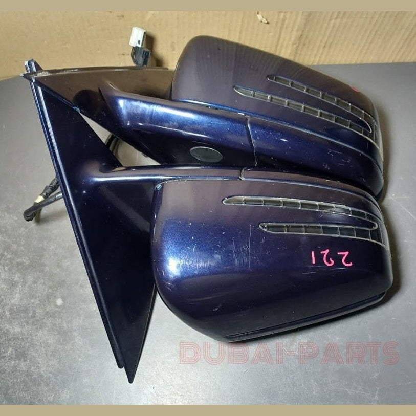 2007-2009 Mercedes-Benz S-Class W221 S550 Right \ Left Side Rear View Mirror Set Foldable With Signal Light