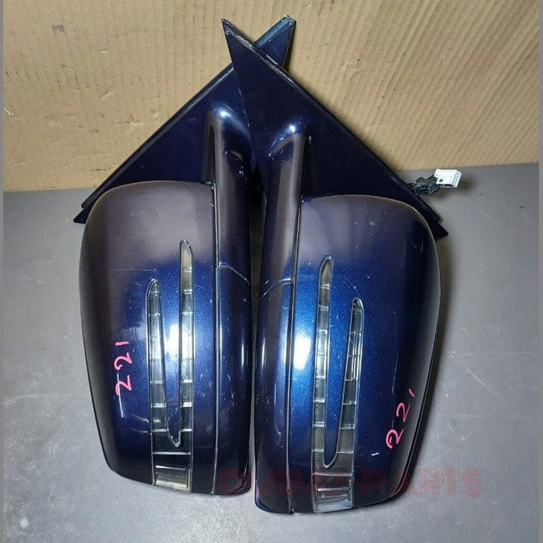 2007-2009 Mercedes-Benz S-Class W221 S550 Right \ Left Side Rear View Mirror Set Foldable With Signal Light
