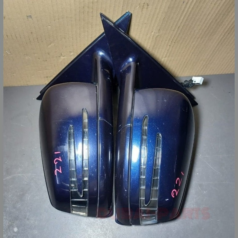 2007-2009 Mercedes-Benz S-Class W221 S550 Right \ Left Side Rear View Mirror Set Foldable With Signal Light