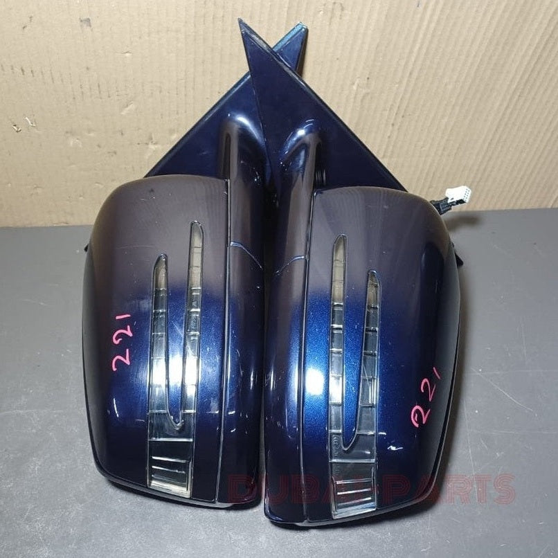 2007-2009 Mercedes-Benz S-Class W221 S550 Right \ Left Side Rear View Mirror Set Foldable With Signal Light