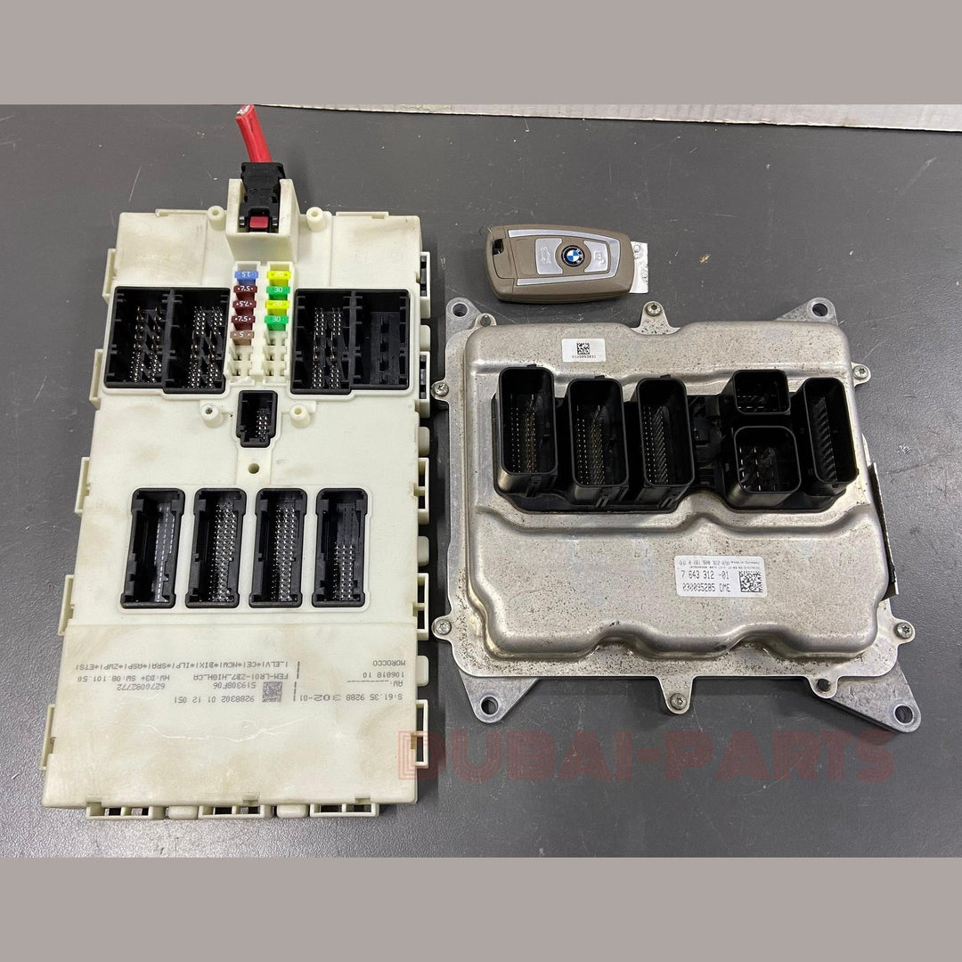 BMW 3,5 SERIES F30 F10 F11 X3 F25 N20 ENGINE CONTROL UNIT DME ECU SET 7643312 USED