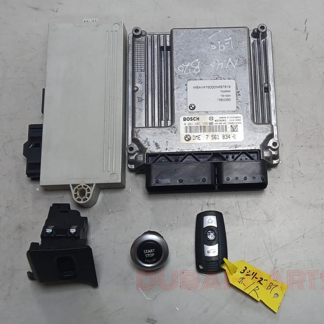 BMW 320i E90 2006 N46 ENGINE CONTROL UNIT ECU KIT DME 7561834