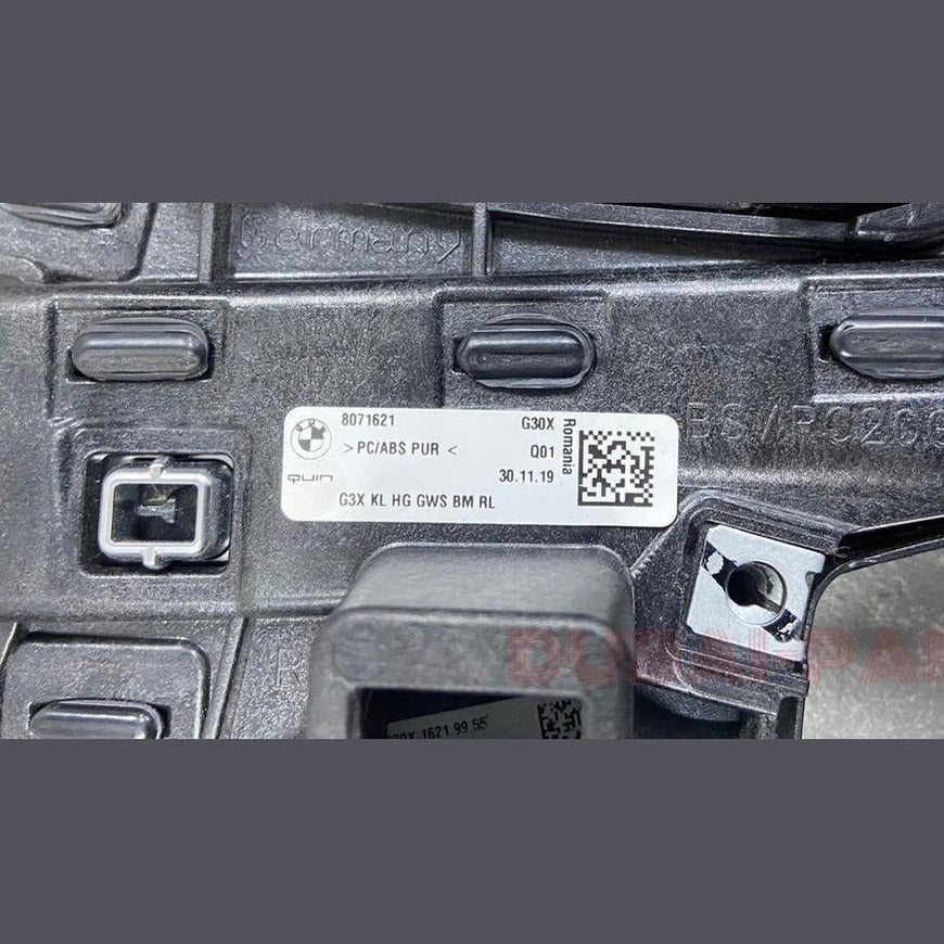 OEM BMW 5 SER G30 G31 G32 INTERIOR CENTRE CONSOLE TRIM PIANO BLACK RHD 8071621 USED ITEM