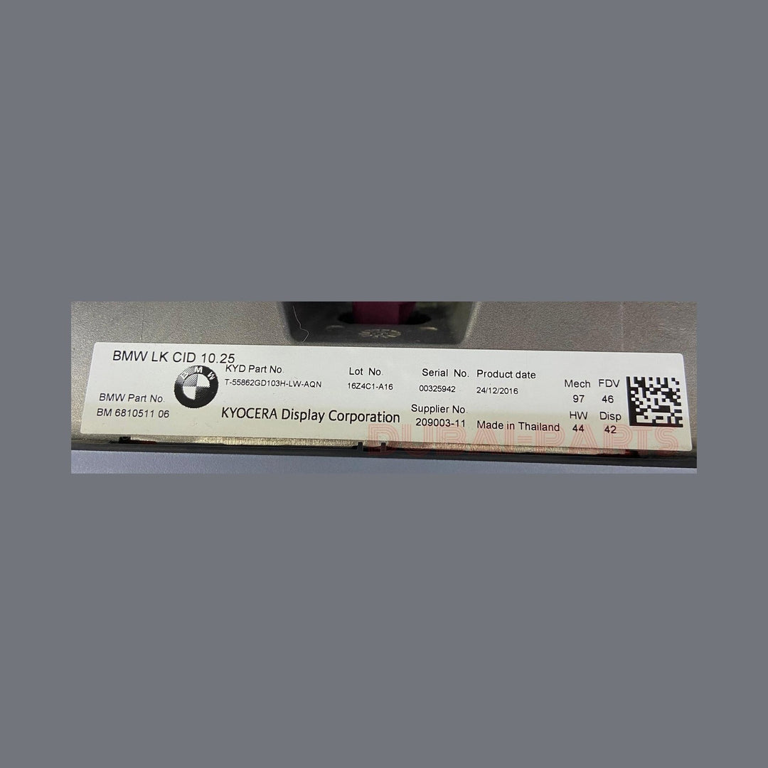 OEM 17-19 BMW F90 M5 G30 G32 CID CENTRAL INFORMATION DISPLAY SCREN OEM 6810511 USED ITEM