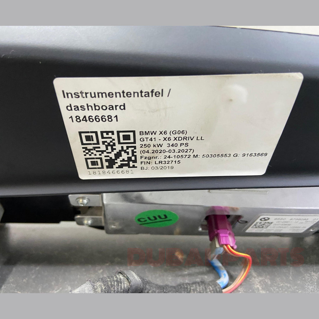 شاشة عرض معلومات الوسائط والملاحة الأصلية لسيارات BMW X5 G05 و X6 G06 40i موديل 2020، رقم القطعة 8736093، مستعملة
