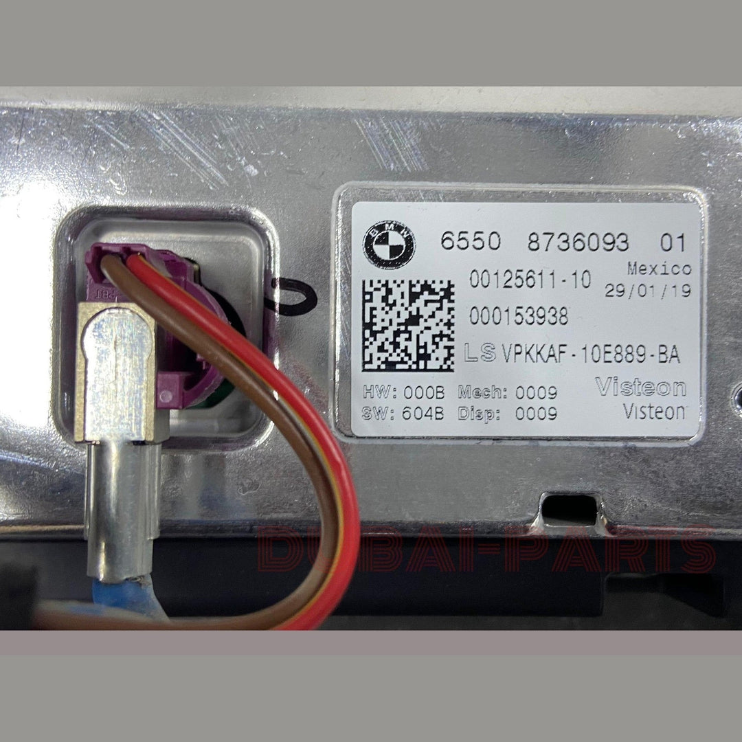 شاشة عرض معلومات الوسائط والملاحة الأصلية لسيارات BMW X5 G05 و X6 G06 40i موديل 2020، رقم القطعة 8736093، مستعملة