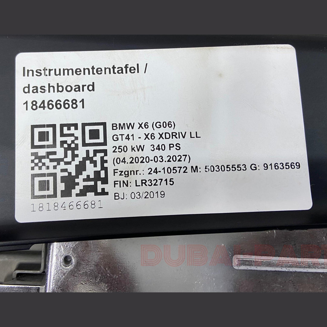 شاشة عرض معلومات الوسائط والملاحة الأصلية لسيارات BMW X5 G05 و X6 G06 40i موديل 2020، رقم القطعة 8736093، مستعملة