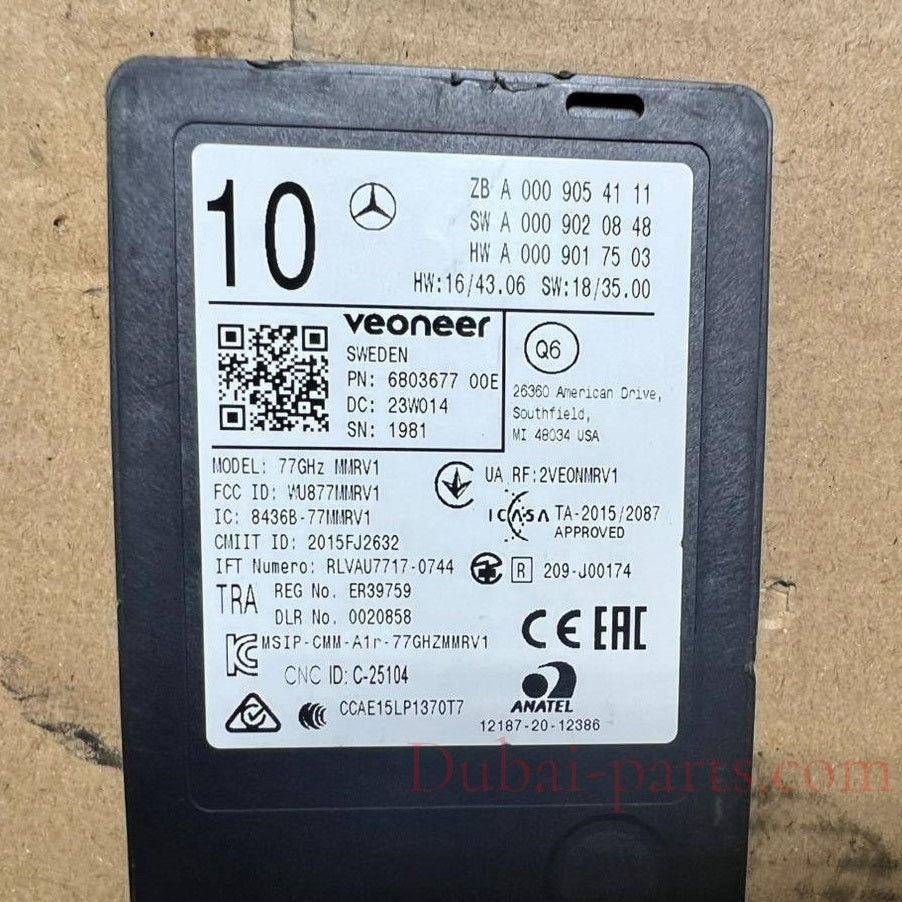 Mercedes W205 W213 Bumper Blind Spot Radar Distance Sensor Module A000 9054111 OEM