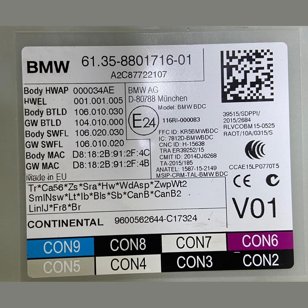OEM BMW N74 G12 ENGINE CONTROL UNIT DOUBLE ECU SET DME 8489448 BOSCH