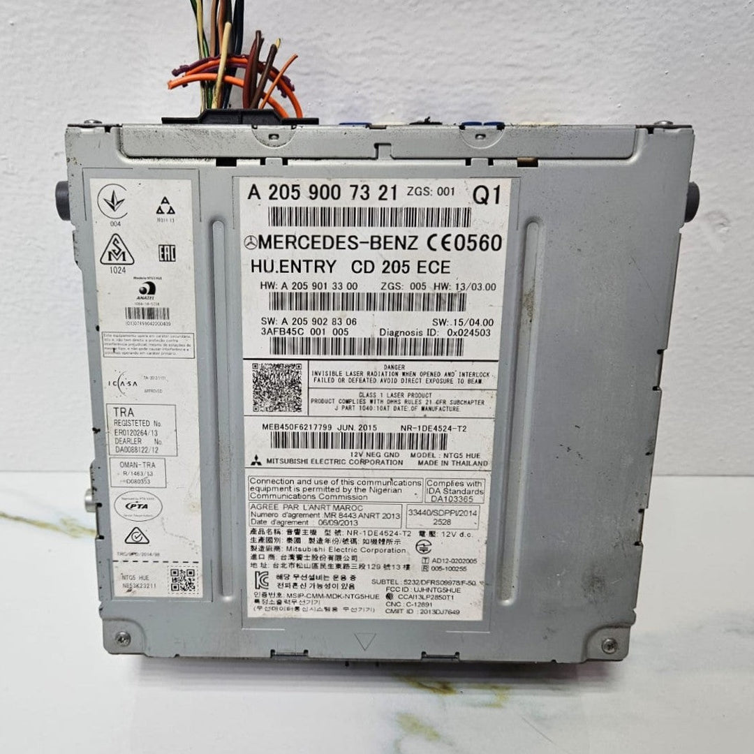 14-18 Mercedes W205 C300 Radio Audio Head Unit CD DVD Changer A205 9007321 OEM