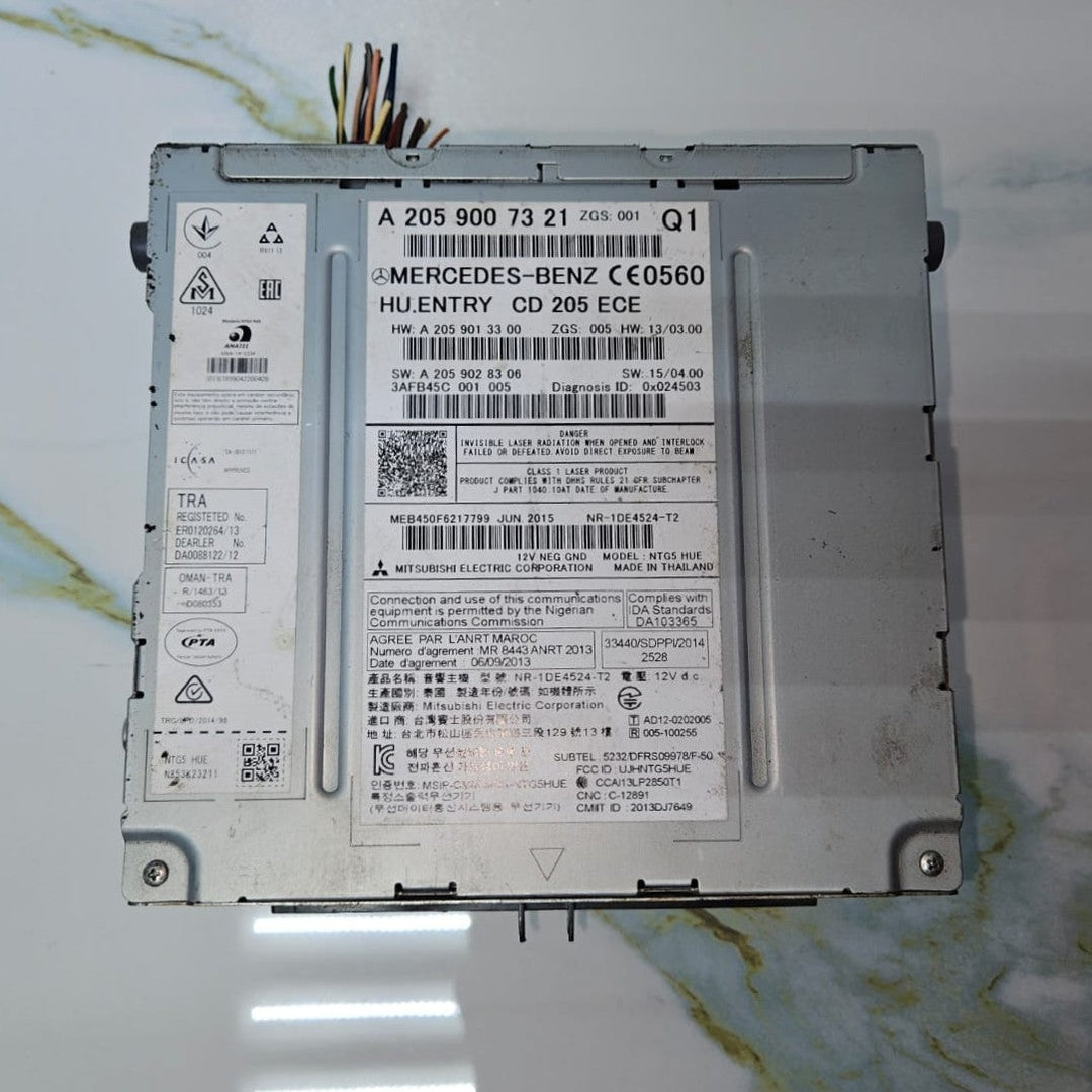 14-18 Mercedes W205 C300 Radio Audio Head Unit CD DVD Changer A205 9007321 OEM