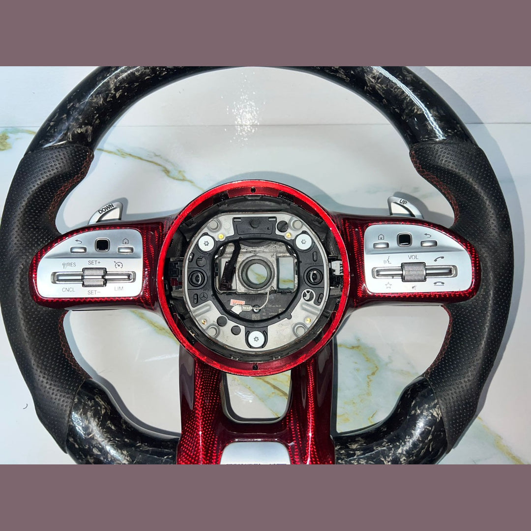 Mercedes W205 AMG Steering Wheel Multi Function Sport Assembly W \ Paddle Shifts