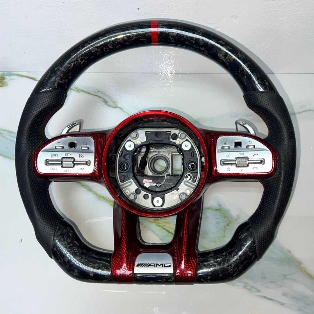 Mercedes W205 AMG Steering Wheel Multi Function Sport Assembly W \ Paddle Shifts