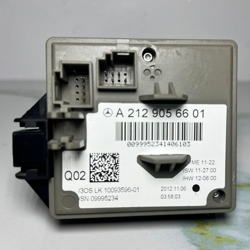 08-14 Mercedes W212 E-Class Ignition Switch Module Unit W/key A212 9056601 OEM