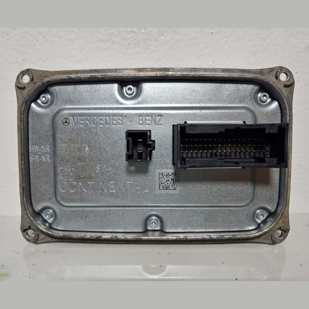 15-20 Mercedes W222 S-Class S400 S550 Headlight Ballast Control Module A222 9004505 OEM