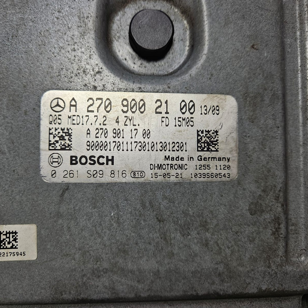 Mercedes GLA ECU Engine Control Module Ignition Key Switch Set A270 9002100 OEM