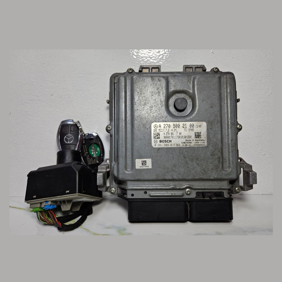 Mercedes GLA ECU Engine Control Module Ignition Key Switch Set A270 9002100 OEM