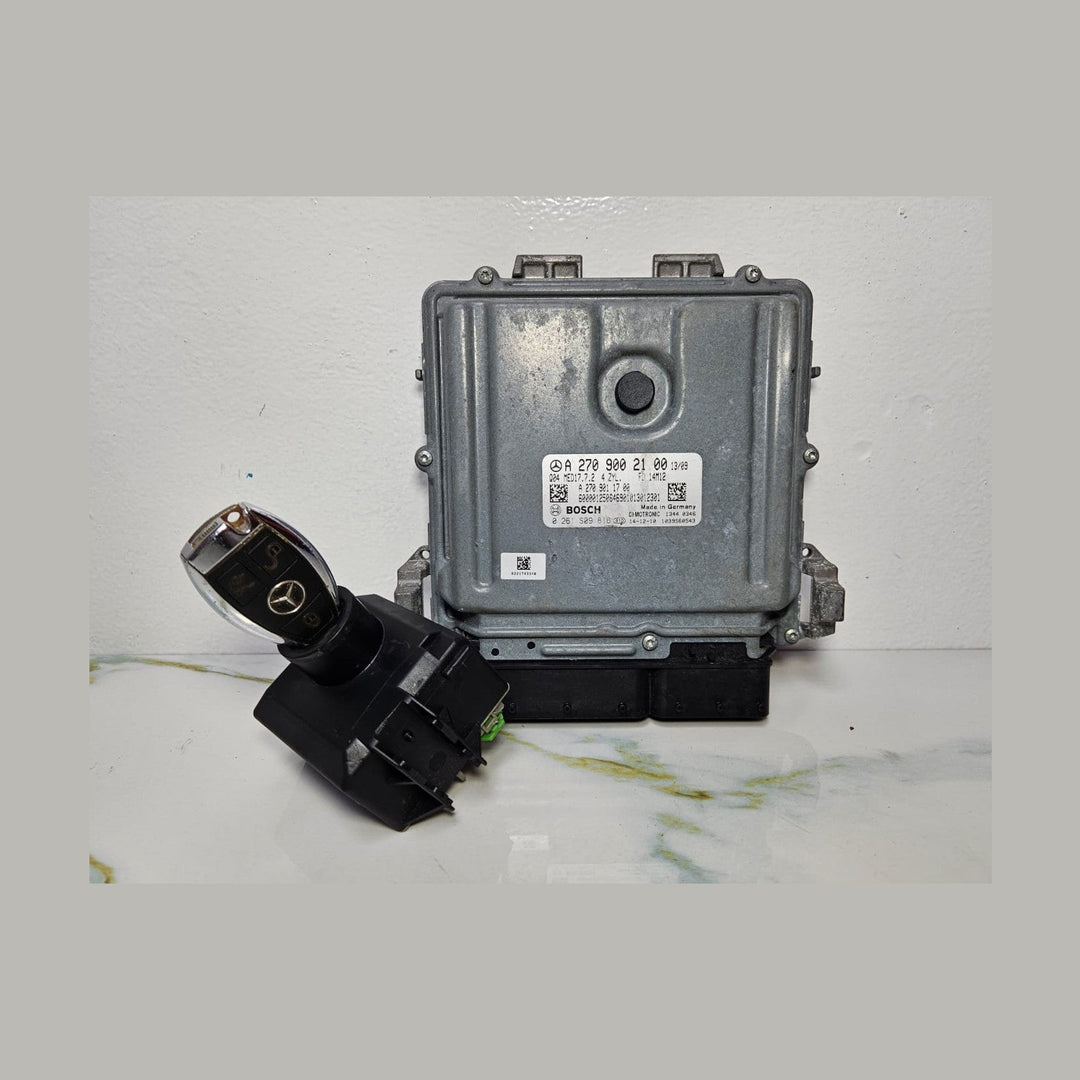 Mercedes CLA ECU Engine Control Module Ignition Key Switch Set A270 9002100 OEM