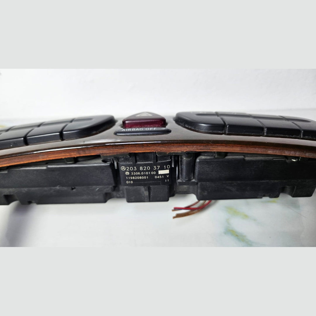 Mercedes W203 C-Class Heater Climate Control Switch Trim Panel A203 8300985 OEM