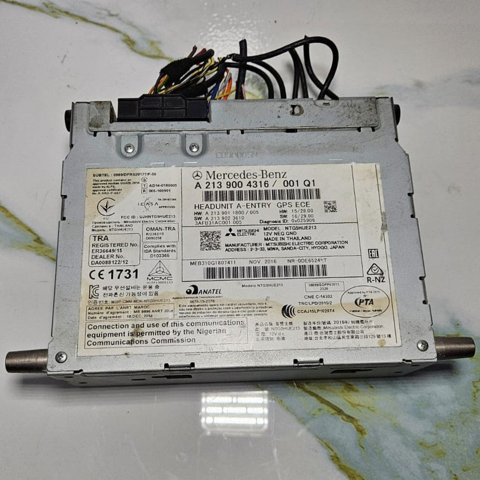 Mercedes W213 E-Class Radio Audio Head Unit Multimedia CD Player A213 9004316