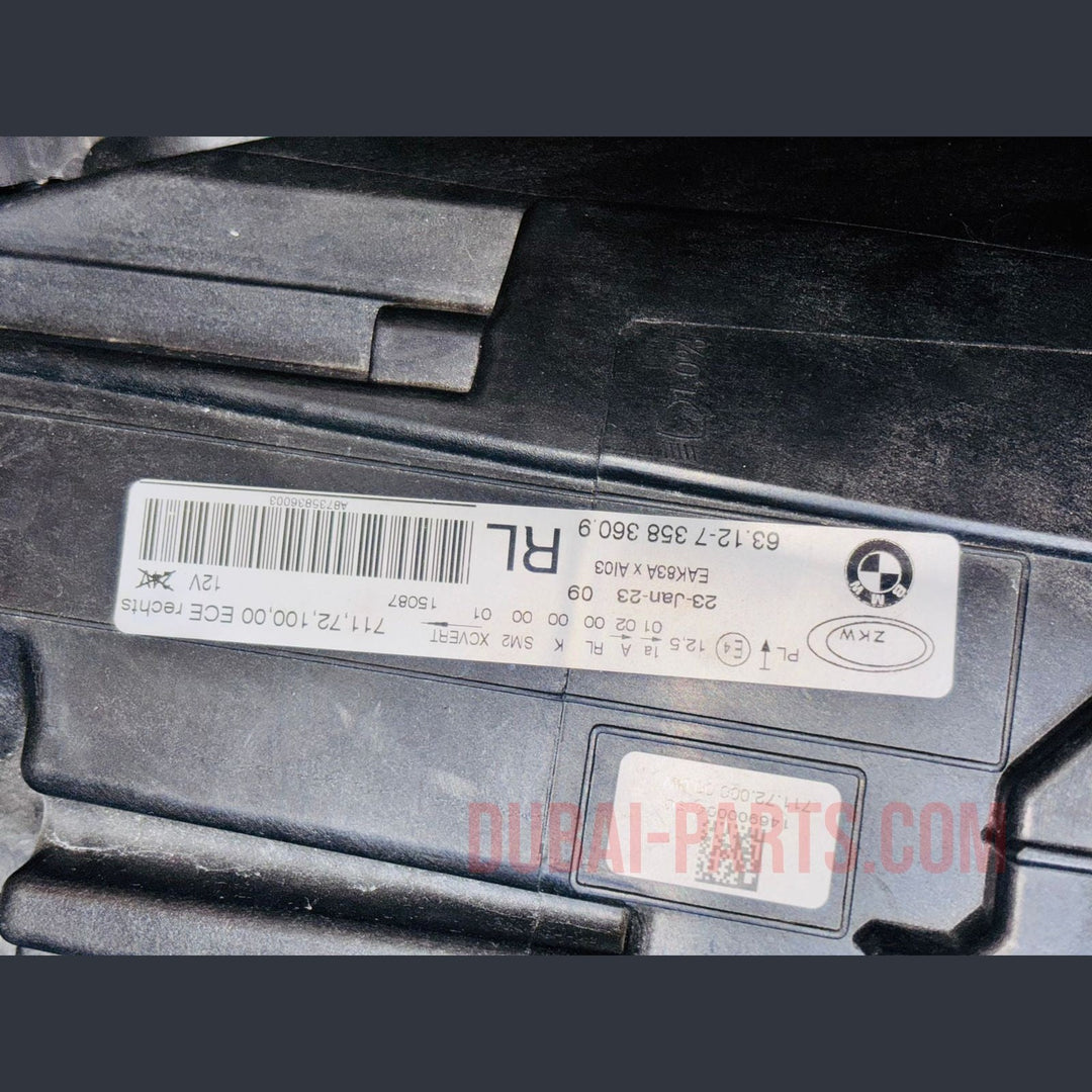 BMW 6 SERIES F06 2014 LED ADAPTIVE HEADLIGHT RHS 7358360