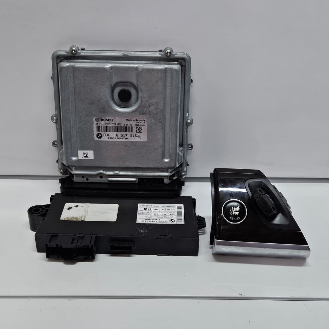 2006-2013 BMW X5 E70 3.0 N57 Engine Control Unit DDE ECU KEY SET 8517016 USED