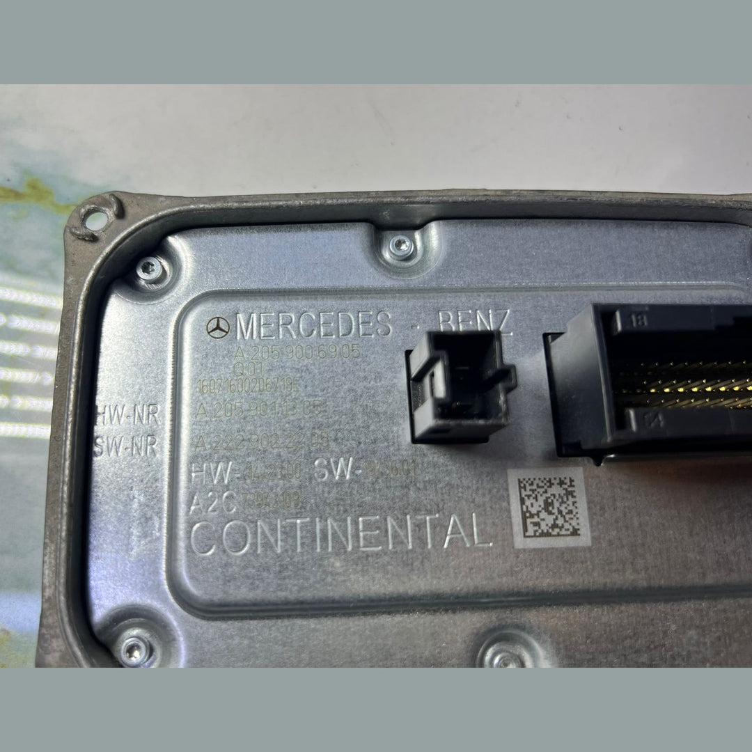 15-20 Mercedes W205 C-Class Headlight Ballast Control Module A205 9006905 OEM