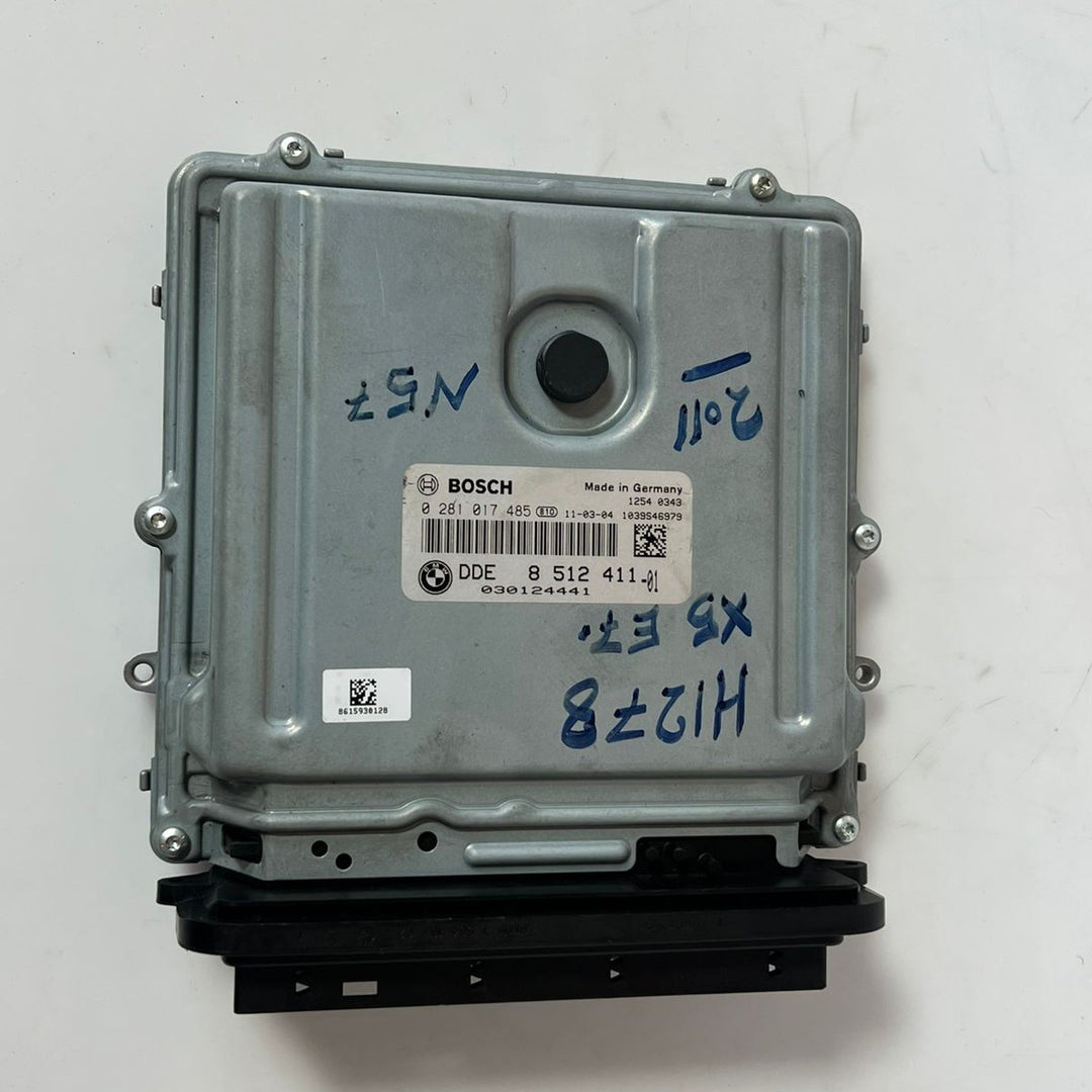 2011 BMW X5 E70 N57D Engine Control Unit ECU SET DDE + CAS3 AG + 1KEY 8512411