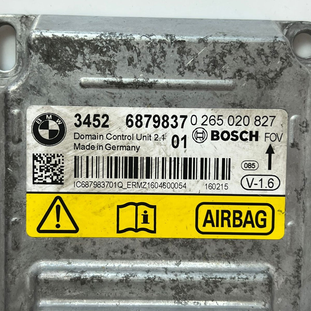 BMW X4 F26 SRS Airbag Control Module ECU 6879837 (No Crash Data) – OEM