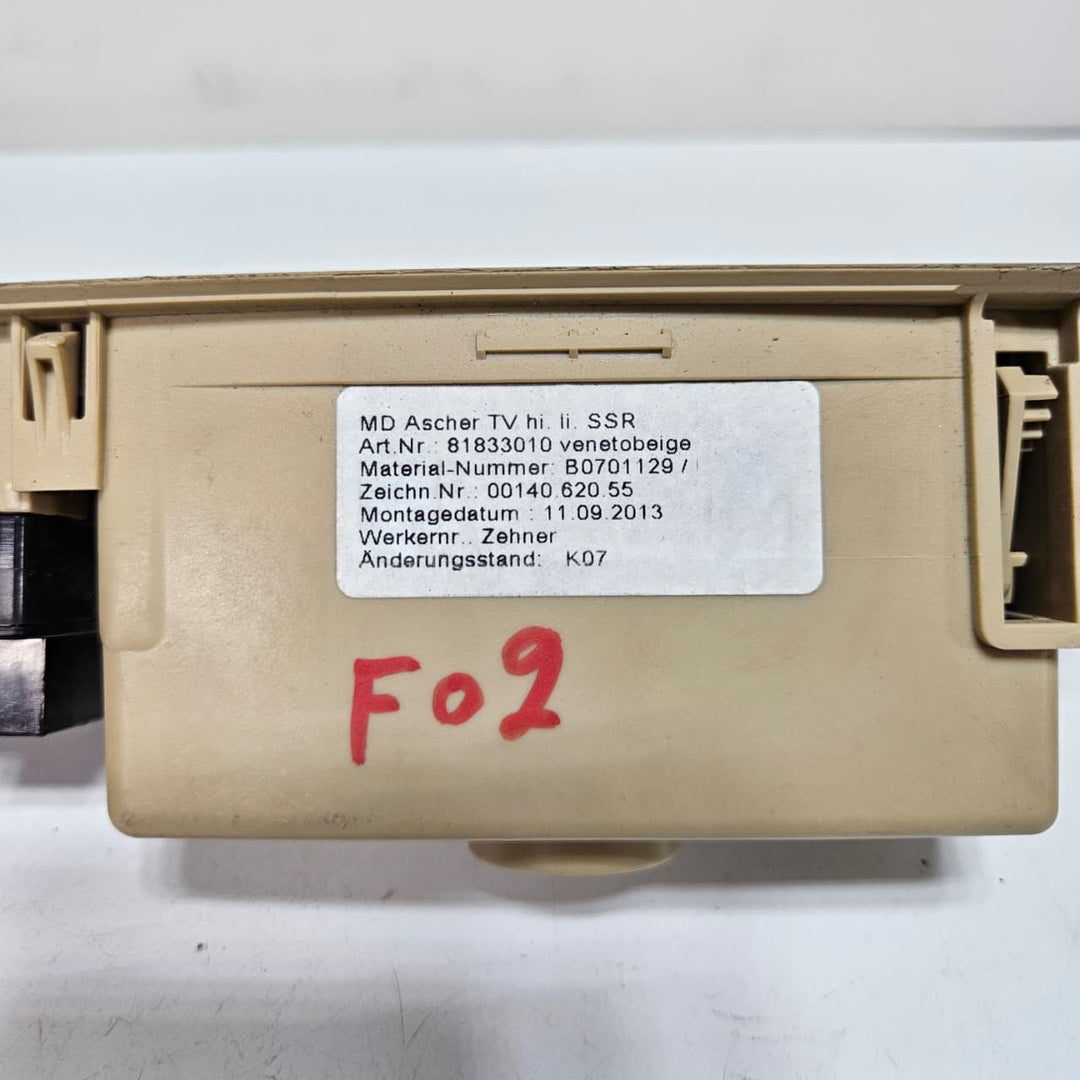 2010-2019 BMW 7 Series F01 F02 F03 F04 740i Rear Window Lifter Switch 9204862 USED