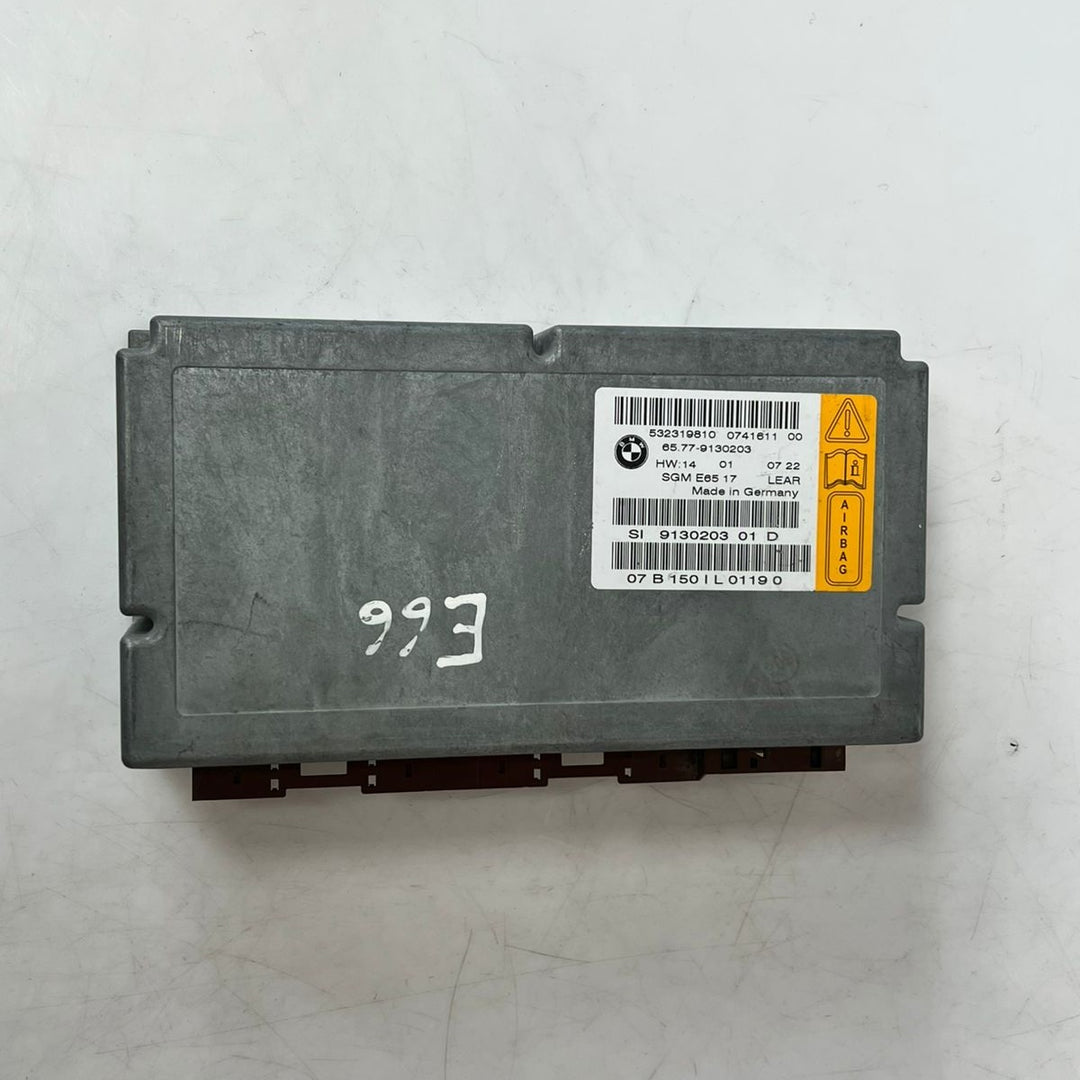 BMW E65 E66 7 Series Airbag Gateway Module SRS ECU 9130203 2005–2008 OEM