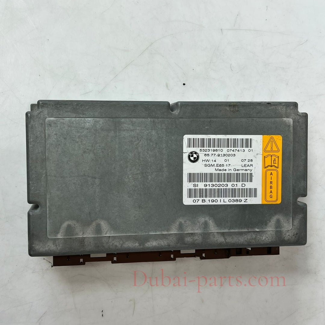 BMW E65 E66 745i 750i 760i SGM Airbag ECU Gateway Module SRS 9130203 OEM