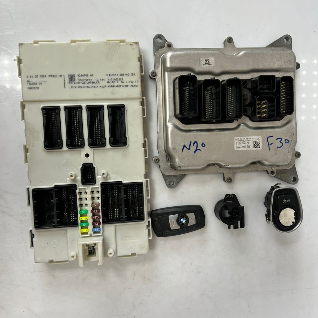 BMW N20 F20 F21 F30 F31 F32 F10 ECU Engine Control Unit Kit + Key (8617551) – OEM