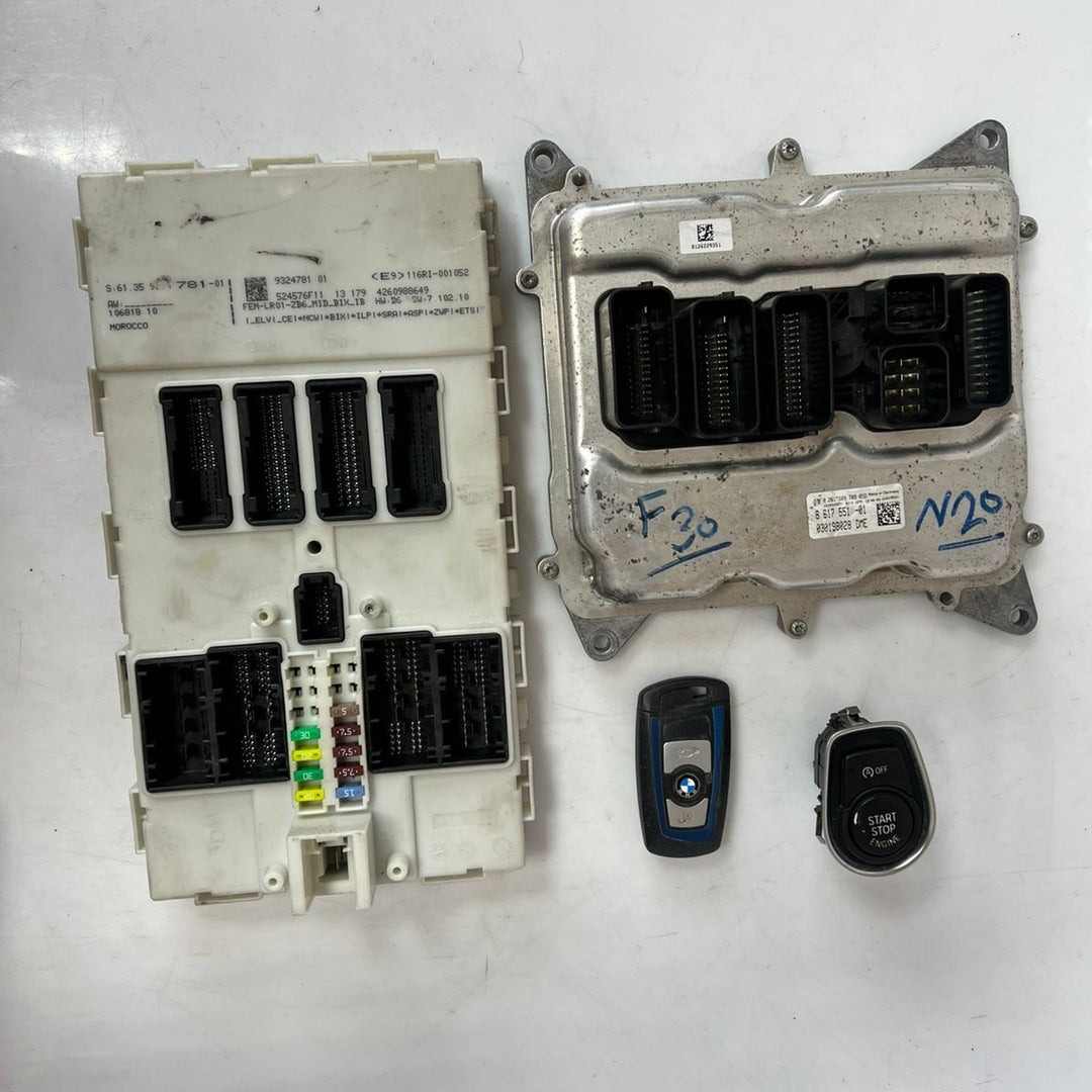 BMW N20 F20 F21 F30 F31 F32 F10 ECU Engine Control Unit Kit + Key (8617551) – OEM
