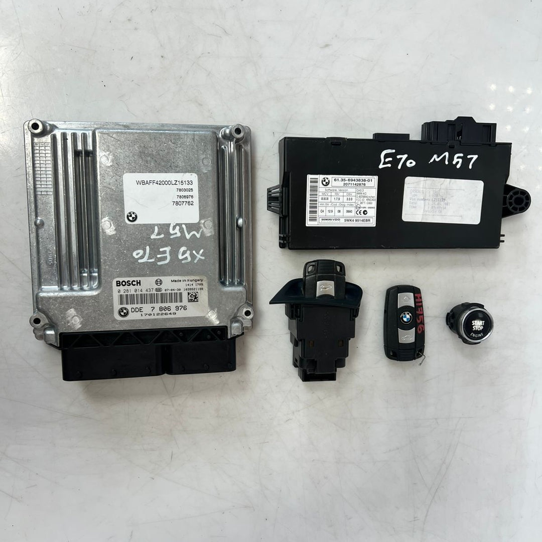 2008 BMW X5 E70 M57 Diesel Engine ECU Kit & Block Set 173KW (7806976) – OEM