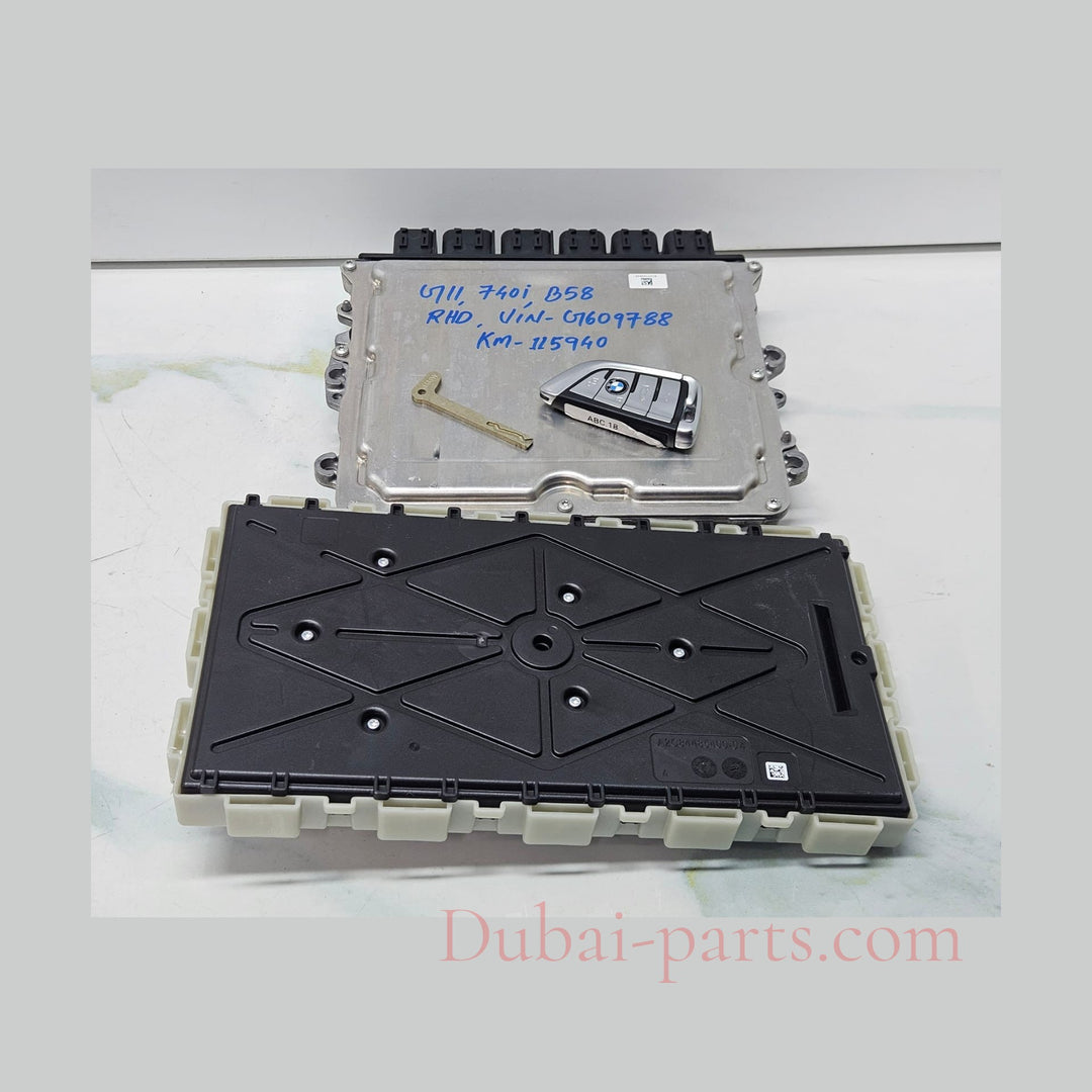 2014-2019 BMW G11 740i B58 RHD Engine Control Module Unit DME ECU Set 8672006 OEM Used