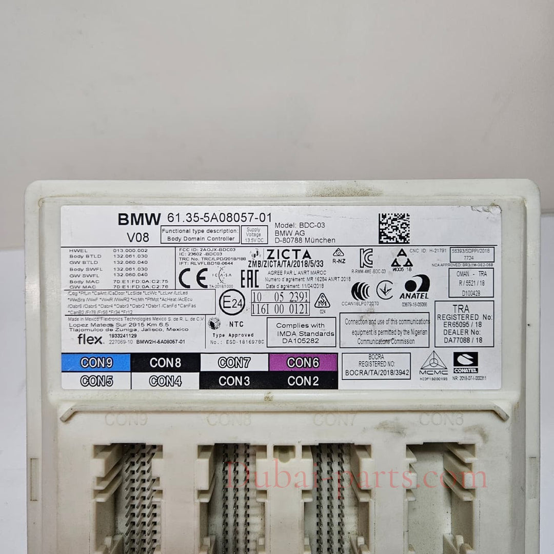 2019-2020 BMW X5 G05 Body Domain Controller 5A08057 Used