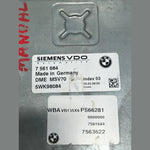 Load image into Gallery viewer, BMW E60 E61 E90 E91 N52 B30A MANUAL 2.5L 3.0L Engine ECU Computer DME MSV70 (7561684) – OEM