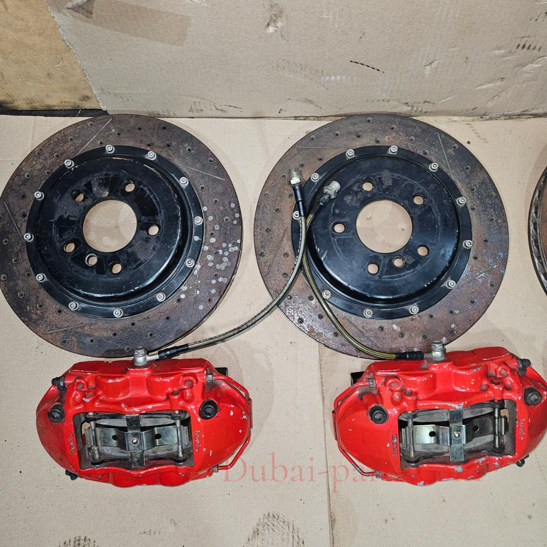 08-14 Mercedes W204 W212 Front & Rear Left & Right Brembo Brake Calipers & Discs