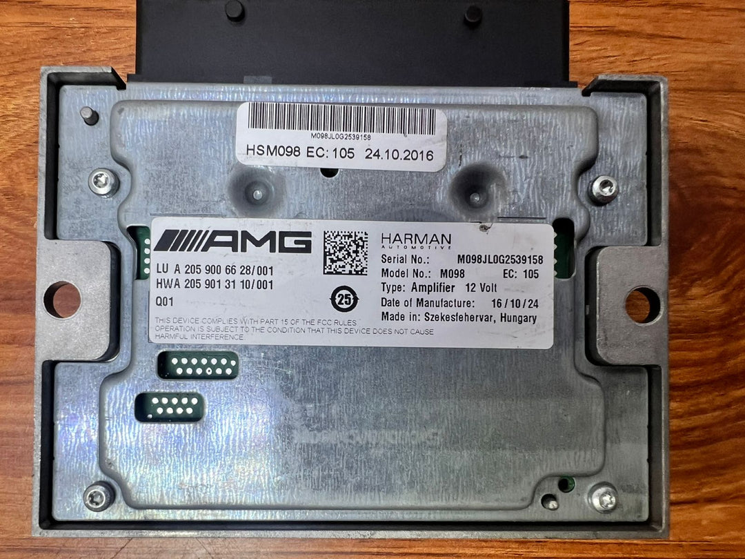 2015-2019 Mercedes-Benz C63 AMG Sound Amplifier A2059006628 W205 C-Class OEM