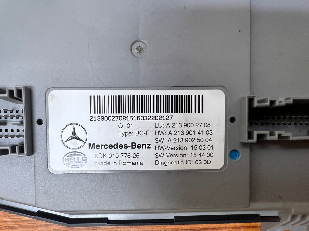 2015-2021 Mercedes-Benz E-Class Front SAM Body Control Module A2139002708 W213 OEM