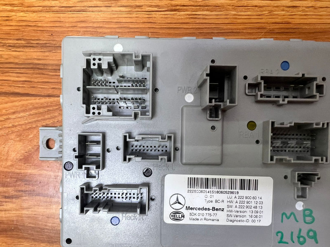 Mercedes-Benz SAM Body Control Module A2229006014 GLC W253 S-Class W222 OEM